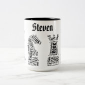 Typographie faite sur commande de tasse (Centre)