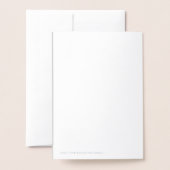 typographie félicitations carte mariage. (Derrière avec enveloppe)