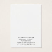 Typographie Gold Moon à oreille bijoux carte d'aff (Dos)