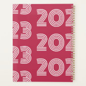 Typographie graphique moderne rose chaud 2023 (Dos)
