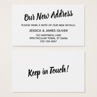 Typographie Gras Minimaliste Notre nouvelle carte