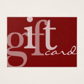 Typographie Gras Moderne Rouge Foncé Ajouter Carte (Devant)