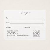 Typographie Gras Moderne Rouge Foncé Ajouter Carte (Dos)