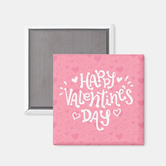 Typographie Heureuse Sainte-Valentin | Magnet (Recto/Verso)