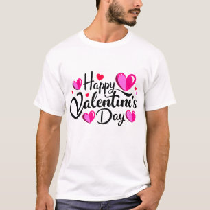 Typographie Heureuse Sainte-Valentin T-Shirt Desig