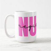 Typographie Infirmière inscrite Mug (Gauche)
