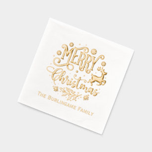 Typographie Joyeux Noël Nom de Famille 