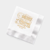 Typographie Joyeux Noël Nom de famille Date (Gauche)