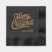 Typographie Joyeux Noël Party (Recto)