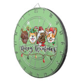 Typographie Joyeux Woofmas Cible de fléchettes (Devant droit)