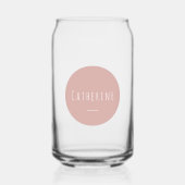 Typographie légère personnalisée simple rose (Recto)