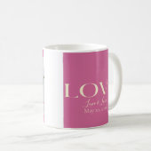 Typographie LOVE Frame Design La tasse des amoureu (Devant droit)
