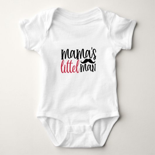 Typographie Mama's Little Man Body pour bébé (Devant)