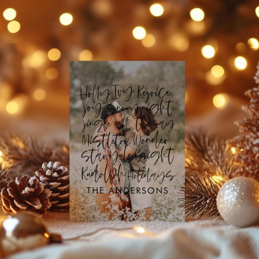 Typographie manuscrite moderne Cartes photos de va