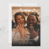 Typographie Mariage Faire-part Elegant V (Devant)