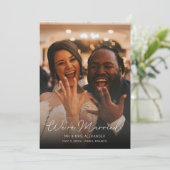 Typographie Mariage Faire-part Elegant V (Debout devant)