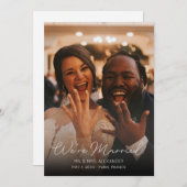 Typographie Mariage Faire-part Elegant V (Devant / Derrière)