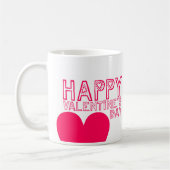 Typographie mignonne Saint Valentin Mug (Gauche)