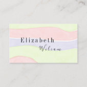 Typographie minimale Carte de visite esthétique po (Devant)