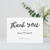 Typographie minimale Merci Mariage moderne (Debout devant)