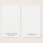 Typographie minimale simple Elevage de collier bij (Devant & derrière)