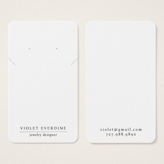 Typographie minimale simple Elevage de collier bij (Devant & derrière)