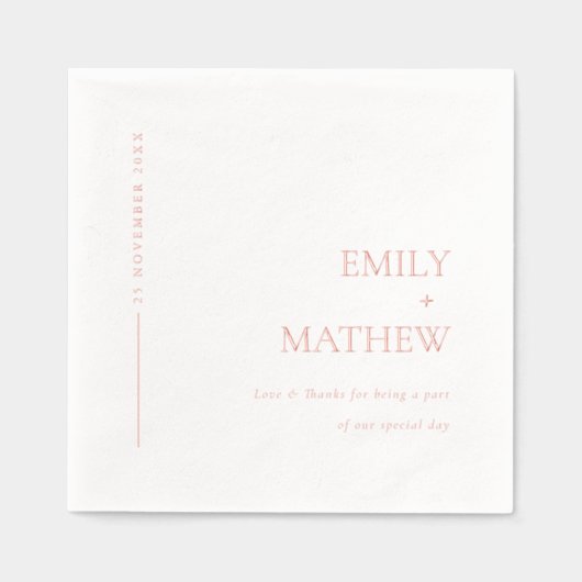 Typographie minimale simple et élégante Mariage pe (Recto)