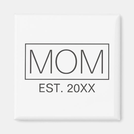 Typographie minimaliste simple | Magnet (Devant)