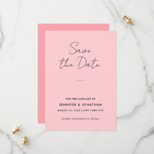 Typographie Modèle moderne Blush rose élégant