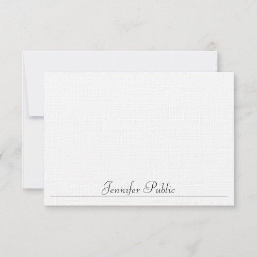 Typographie Modèle simple moderne Linen Custom (Devant)