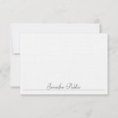 Typographie Modèle simple moderne Linen Custom (Dos)