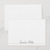 Typographie Modèle simple moderne Linen Custom (Devant / Derrière)