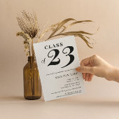 Typographie moderne 2023 Graduation Invitation
