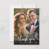 Typographie moderne 2 Mariage photo Carte de remer (Devant)