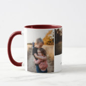 Typographie moderne 3 Photo Collage Mug (Gauche)