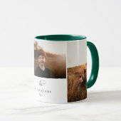 Typographie moderne 3 Photo Collage Mug (Devant droit)