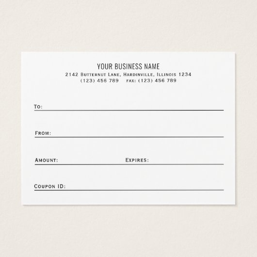 Typographie moderne à la mode Code QR Carte cadeau (Dos)