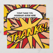 Typographie Moderne Amusant MERCI (Devant / Derrière)