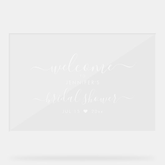Typographie Moderne Bienvenue à une Baby Shower de (Recto)