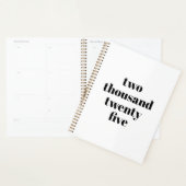 Typographie moderne blanc noir texte de l'année (Devant avec enveloppe)