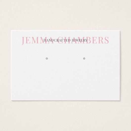 Typographie moderne Boucles d'oreilles Bijoux Cart (Devant)