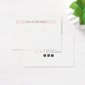 Typographie moderne Boucles d'oreilles Bijoux Cart (Bureau)