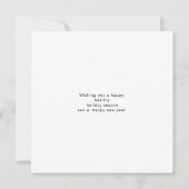 Typographie moderne Carte de Noël (Dos)