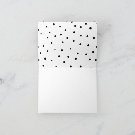 Typographie moderne | Carte de note Merci (Intérieur)