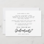 Typographie moderne Carte de proposition parent (Devant)