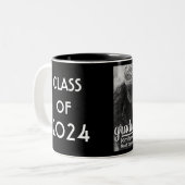 Typographie moderne Classe Black White de Mug 2023 (Devant gauche)