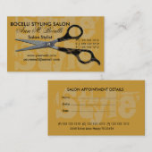 Typographie moderne de salon de rendez-vous de (Devant / Derrière)