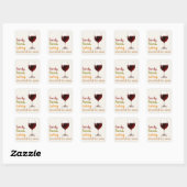 Typographie moderne de Thanksgiving | Autocollant (Feuille)