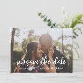 Typographie moderne Désenregistrez le carte photo  (Debout devant)