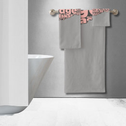 Typographie moderne du Courage Gris et Rose